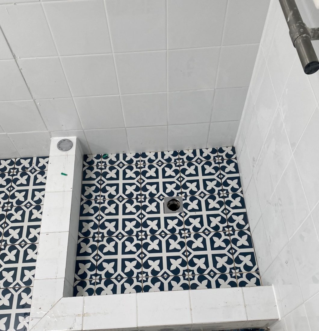 Bathroom after tile over tile 7