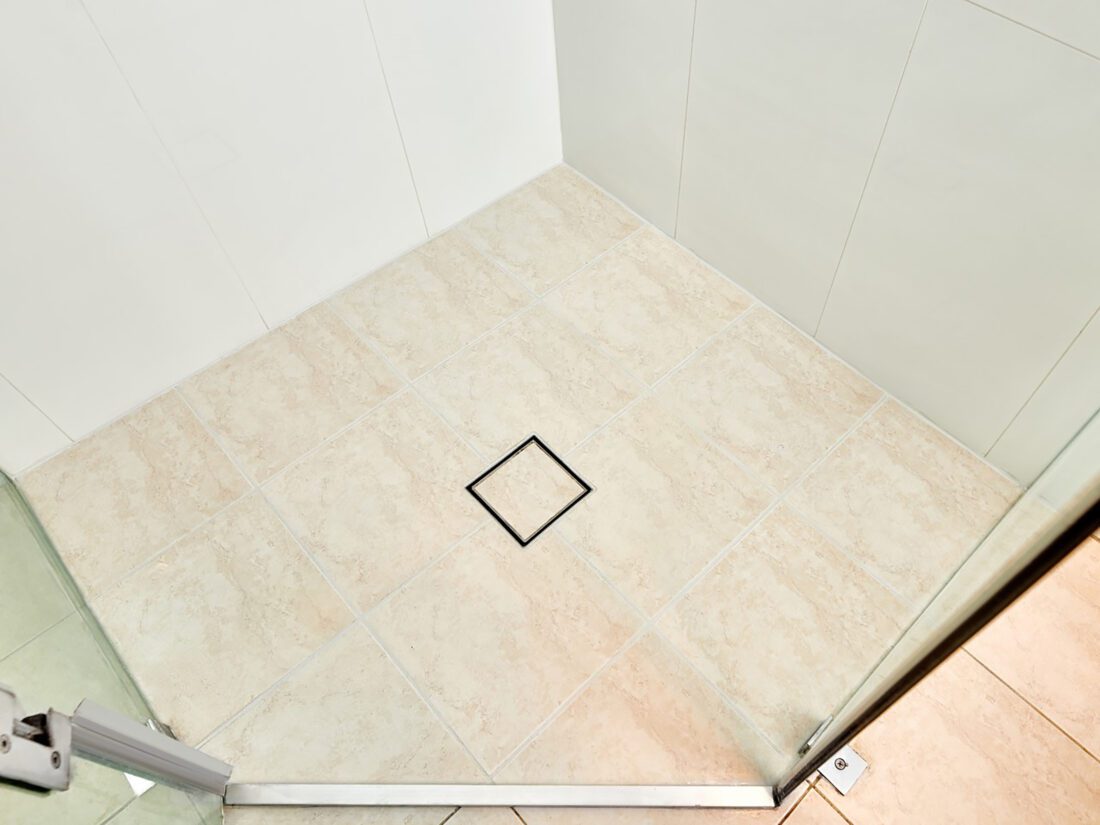 Bathroom tiles after renovation