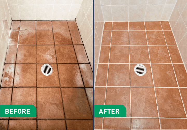 grout replacement before after look